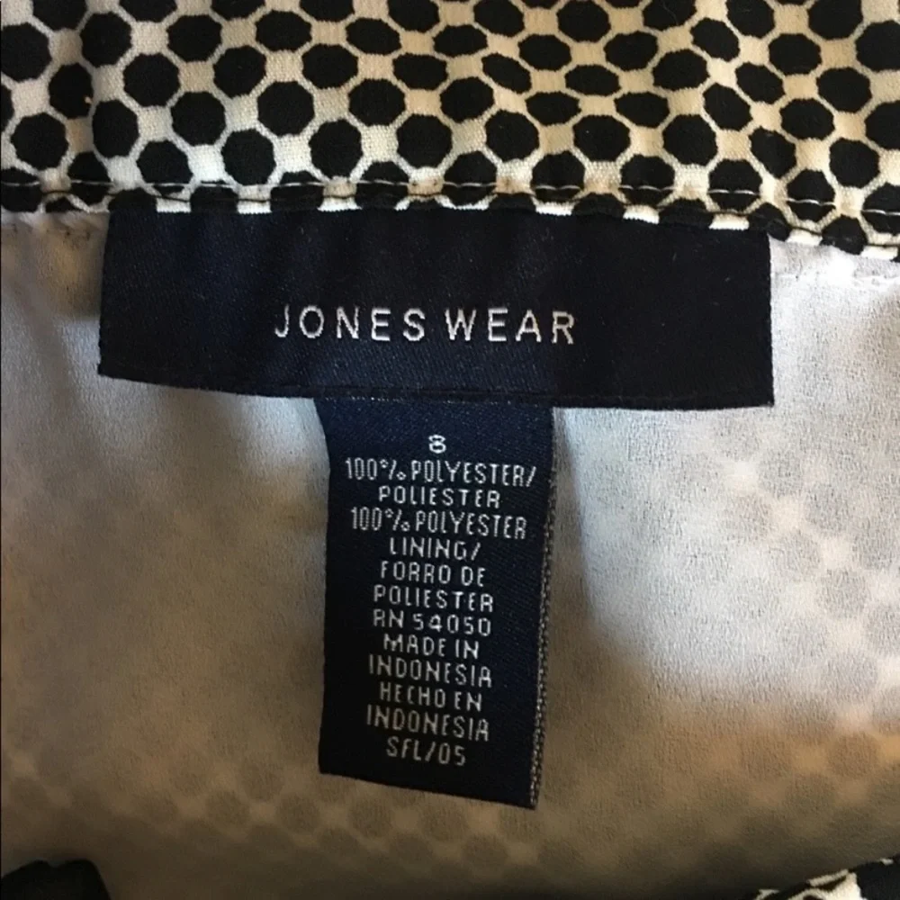 Jones‎ Wear Ribbon Trimmed Polyester Skirt
